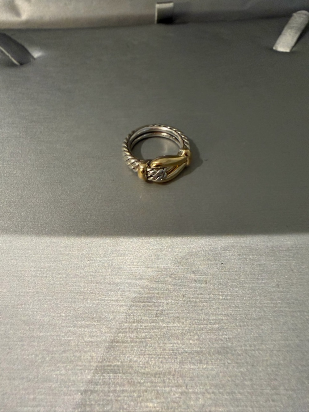 David Yurman Two-Tone Snake Wrap Ring in Gold and Silver - Picture 2 of 3